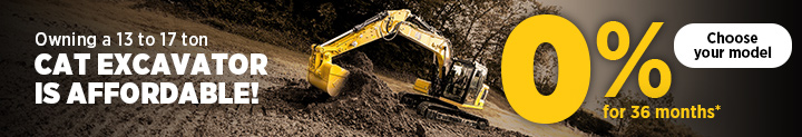 Small Cat excavator