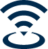 blue wifi icon