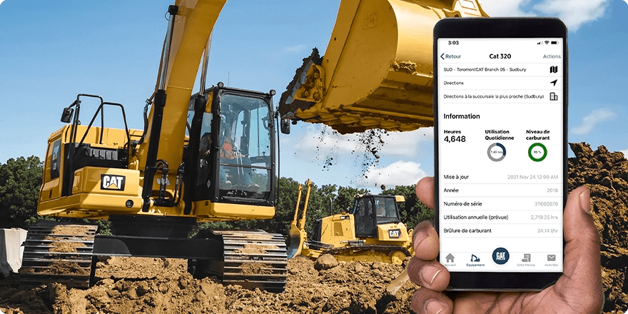 Toromont Connect Application pour la gestion de flotte et de services
