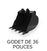 Godet de 36 pouces