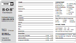 Fluid sample information form